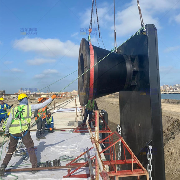Aboukir Port Cone Fender Installation Project Site