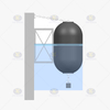 Hydro pneumatic fender